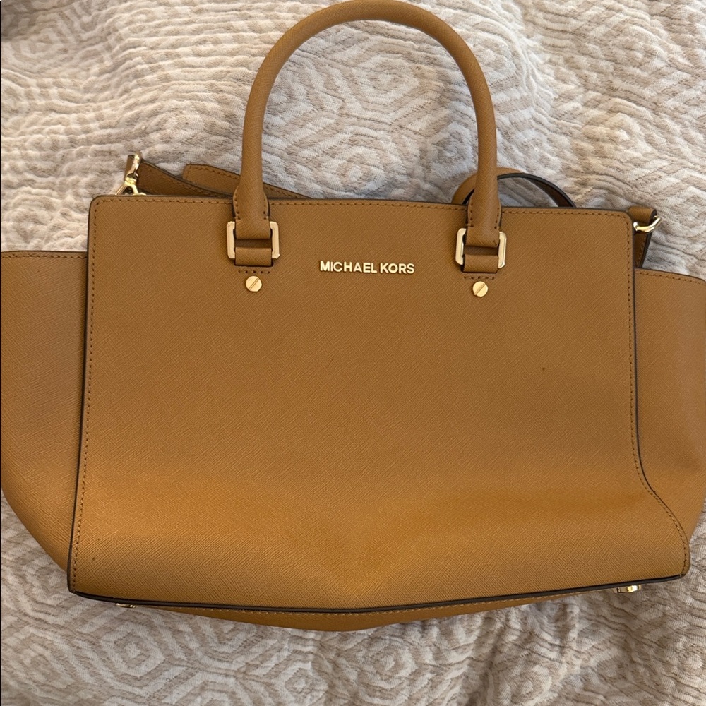 Michael Kors Tan Leather Satchel